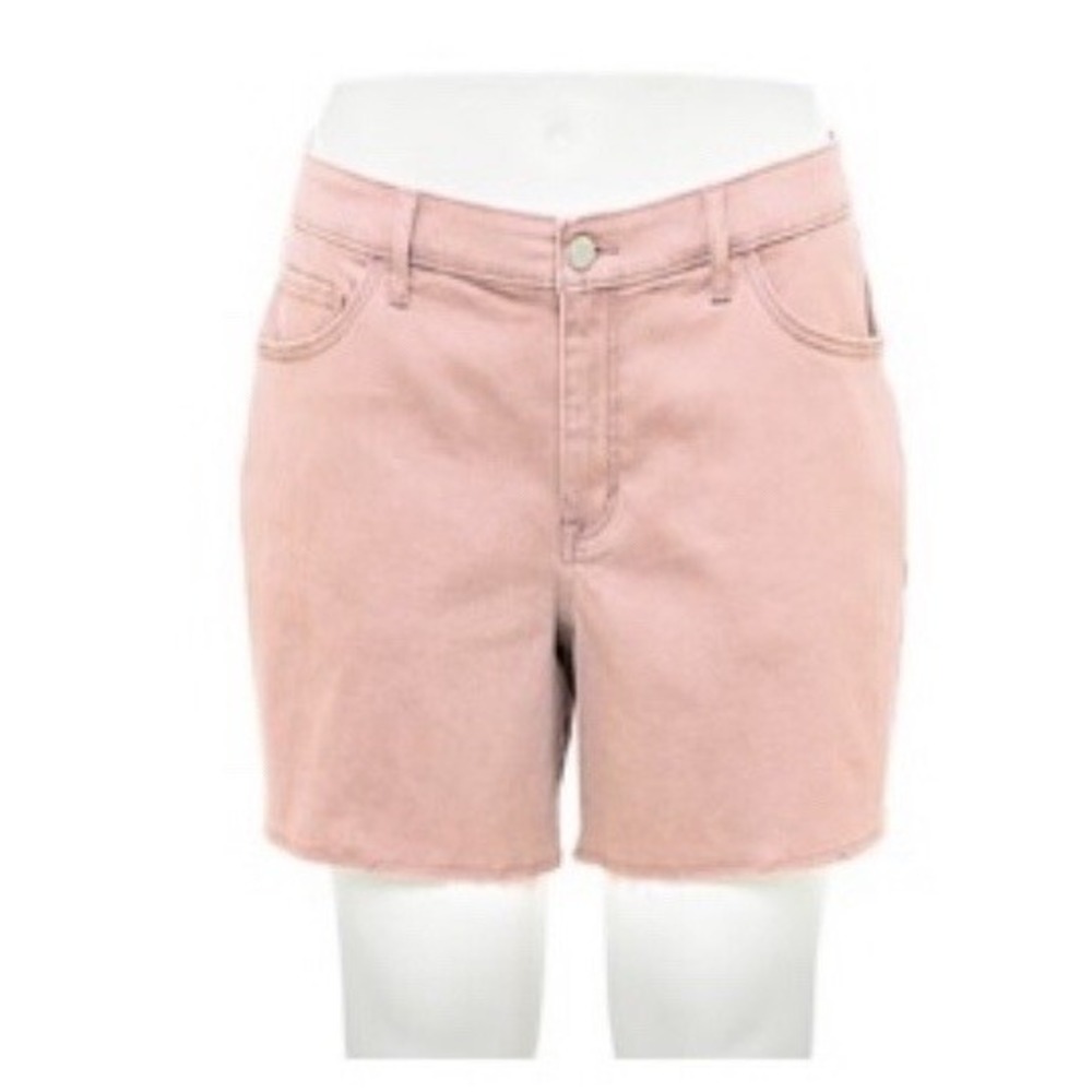 Evri Womens Frayed Hem Jean Shorts 28W New with Tags Lavender 5 Inch Inseam Nice